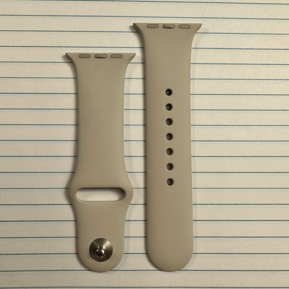 Apple Watch Starlight Sport Band / Stainless Steel Pin 41 MM / S / M